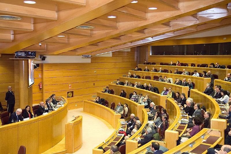 Acto de clausura en la Sala de Europa del Senado