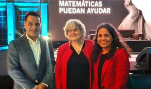 Luis J. Rodríguez, Ingrid Daubechies y Eva Gallardo